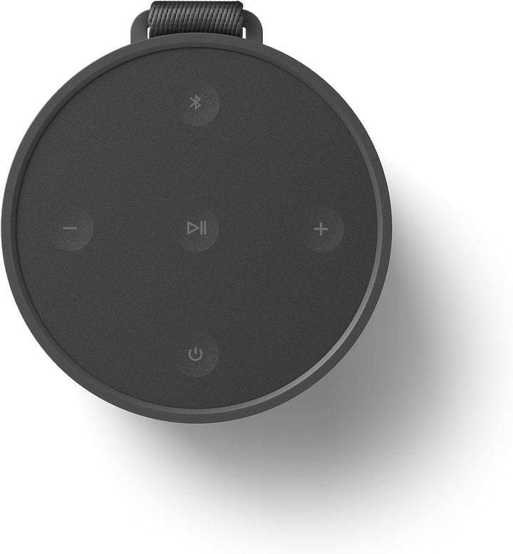 Bang & Olufsen Beosound Explore - Bluetooth portabil fără fir pentru exterior, casă și călătorie, baterie cu autonomie de 27 de ore, difuzor rezistent la apă 360° + cablu de încărcare USB-C - negru antracit