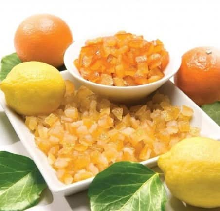 Candied orange cubes, 1 kg, bulk