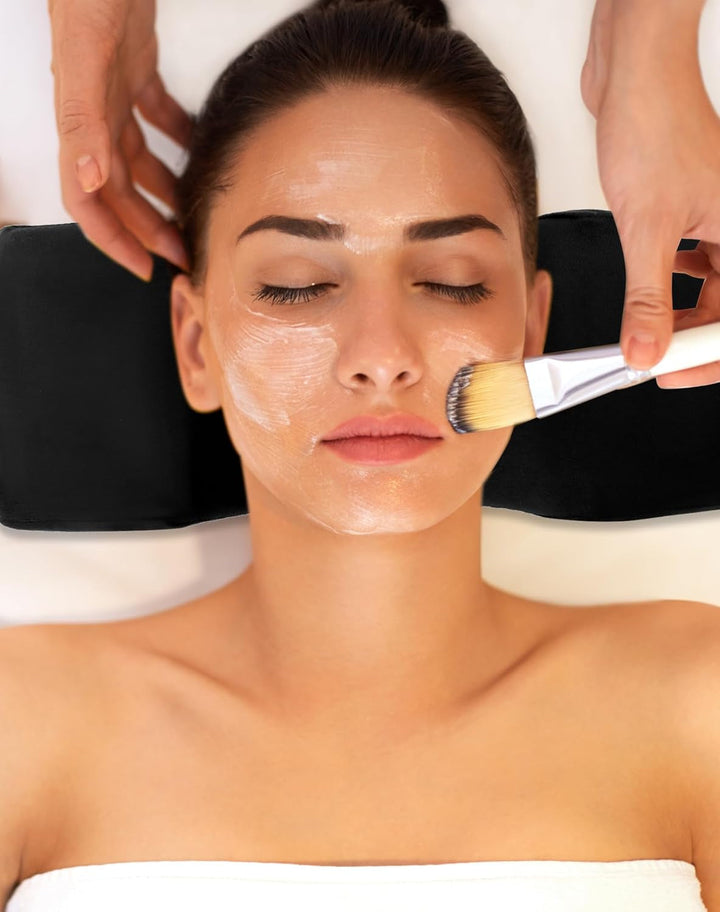 QWORK® Wimpernkissen, U-Förmiges Beauty Makeup Kissen, Ergonomisches Wimpernkissen Für Verlängerungen, Memory Foam Wimpernkissen Für Den Heimgebrauch Im Schönheitssalon (Schwarz)