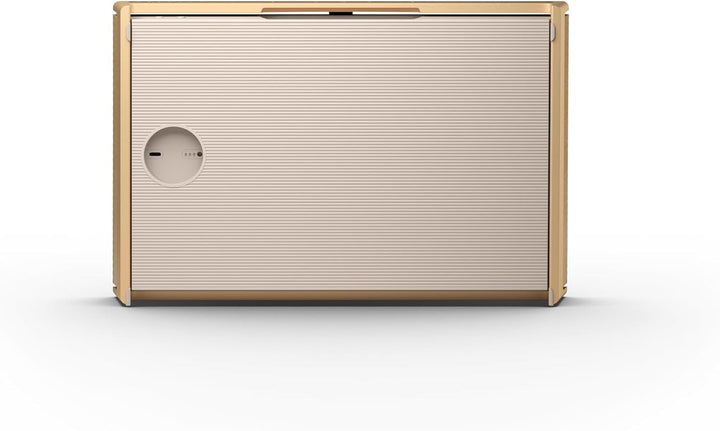 Bang & Olufsen Beosound Level - Difuzor portabil fără fir cu Wifi și Bluetooth (16 ore de funcționare a bateriei), Difuzor durabil certificat Cradle to Cradle - Gold Tone/Wood