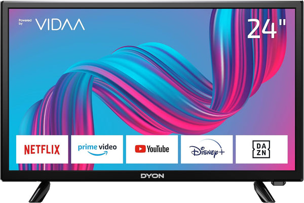 DYON Movie Smart 24 VX 60 Cm (24 Zoll) Fernseher (HD Smart TV, HD Triple Tuner (DVB-C/-S2/-T2), App Store, Prime Video, Netflix, Youtube, DAZN, Disney+) [Mod. 2023]…