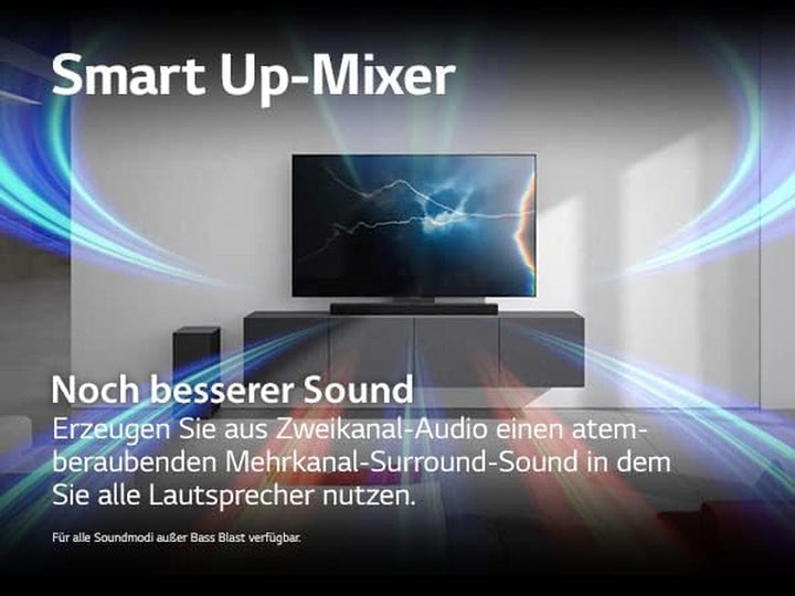 LG DSC9S 3.1.3 Soundbar (400W) Mit Kabellosem Subwoofer (Dolby Atmos, HDMI, Bluetooth), Schwarz [Modelljahr 2023]