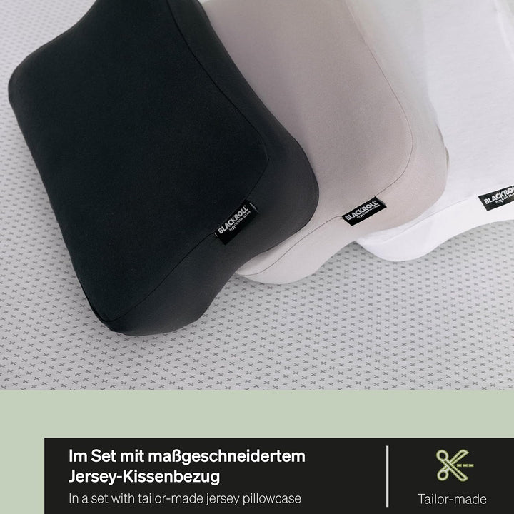 BLACKROLL® Recovery Pillow Set Jersey, Orthopädisches HWS Nackenkissen Aus Memory-Foam - Made in Germany