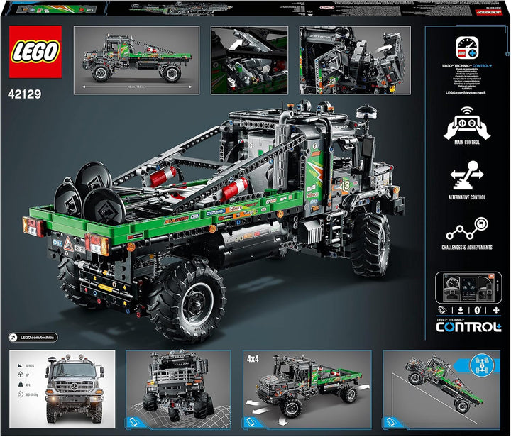 LEGO 42129 Technic 4X4 Mercedes-Benz Zetros Offroad Truck, mașină controlată de la distanță, jucărie camion controlată prin aplicație, idee de cadou pentru adulți și copii, bărbați și femei
