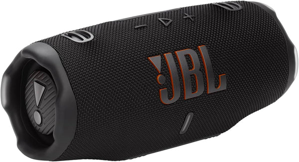 JBL Charge 6, Difuzor Bluetooth portabil, 28 ore autonomie, IP68 rezistent la apă, praf și șocuri, sunet Pro cu AI Sound Boost, Auracast Multi-Speaker, negru