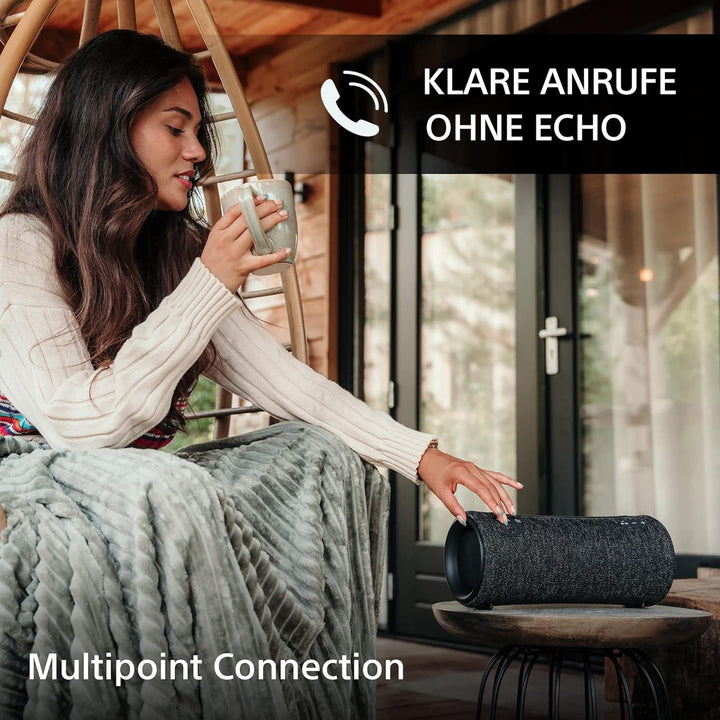 Sony SRS-XG300 - Difuzor Bluetooth portabil fără fir cu sunet puternic de petrecere și iluminare - rezistent la apă, baterie cu autonomie de 25 de ore, smartphone și încărcare rapidă - negru
