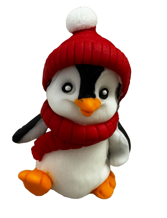 Edible sugar decoration, Winter Penguin