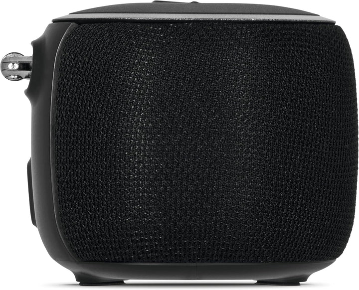 Technisat DIGITRADIO BT 1 - Difuzor Bluetooth portabil cu radio digital DAB+ (FM, ceas, alarmă cu temporizator, memorie favorite, funcție mâini libere, aux-in, butoane de selecție directă, baterie reîncărcabilă, 6 wați) Negru