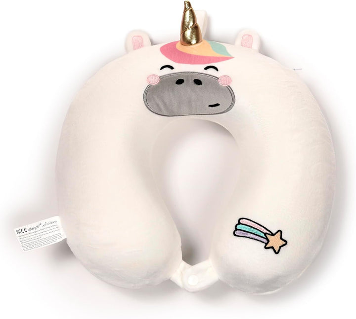 Pernă de călătorie Puckator din spumă de memorie Relaxeazzz - Astra The Unicorn