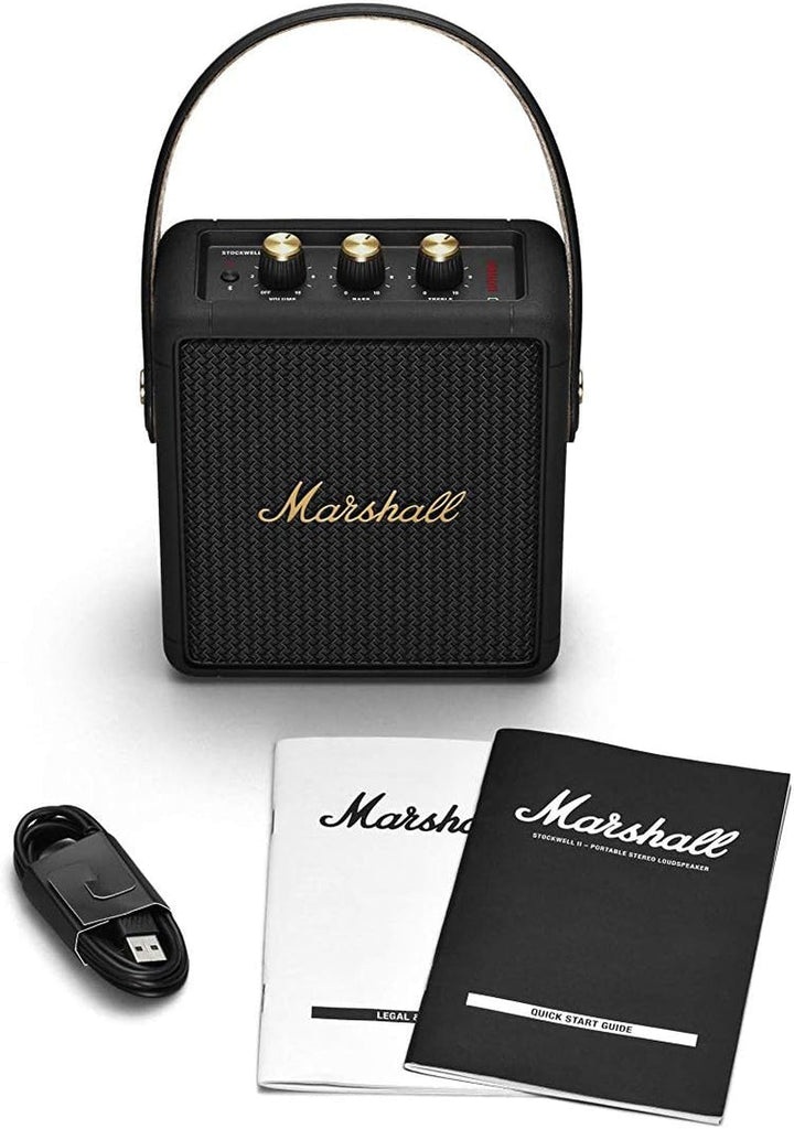 Difuzor Bluetooth portabil Marshall Stockwell II - negru și alamă