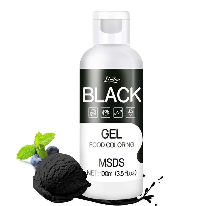 Lebensmittelfarbe Gel - 100Ml Gel Lebensmittel Farben Für Kuchen, Backen, Kekse, Macaron - Zuckerfrei Konzentrierte Farbe Food Coloring Für Tortendeko, Getränken, Osterei, DIY Slime (Weiß)
