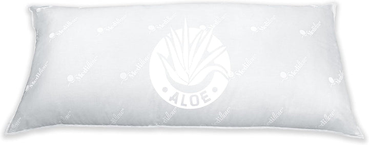 Mediflow 5223 Pernă de apă cu acțiune Aloe Vera, pernă ortopedică pentru susținerea coloanei vertebrale cervicale, 40X80 cm, alb, 1 bucată (1 pachet)