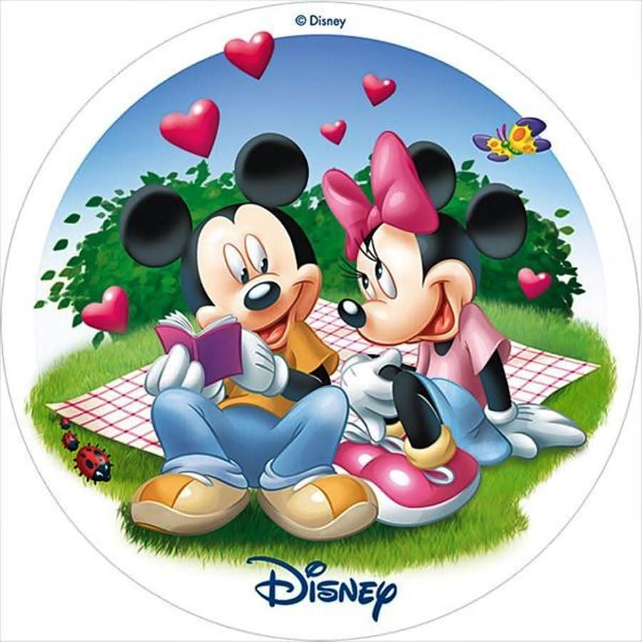 Imagine comestibila, vafa, format A4, Minnie&Mickey Mouse - Nati Shop