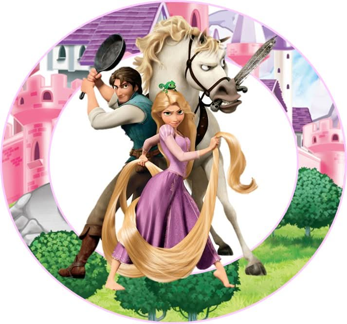 Imagine comestibila, vafa, format A4, RAPUNZEL - Nati Shop