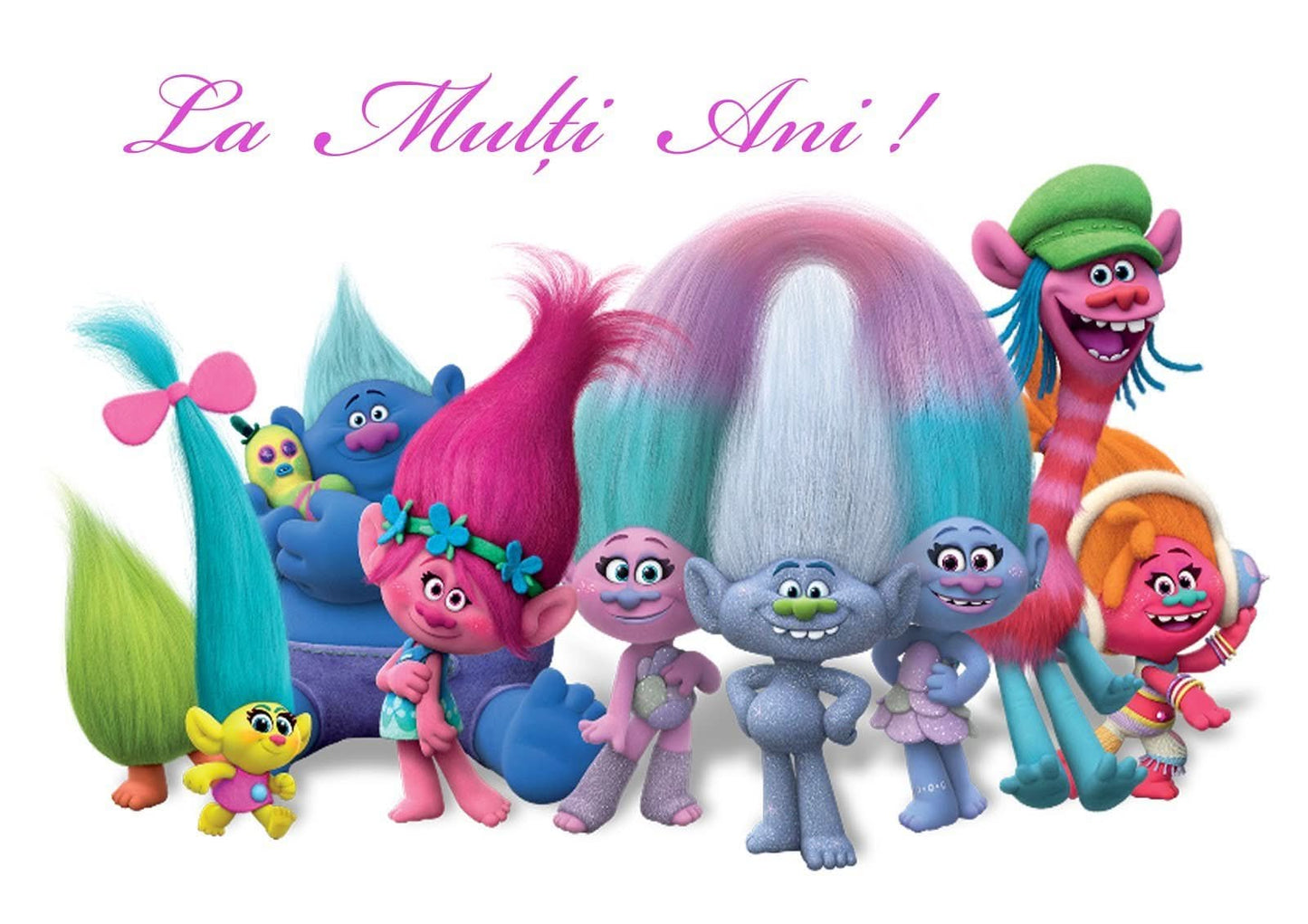 Imagine comestibila, vafa, format A4, Trolls - Nati Shop