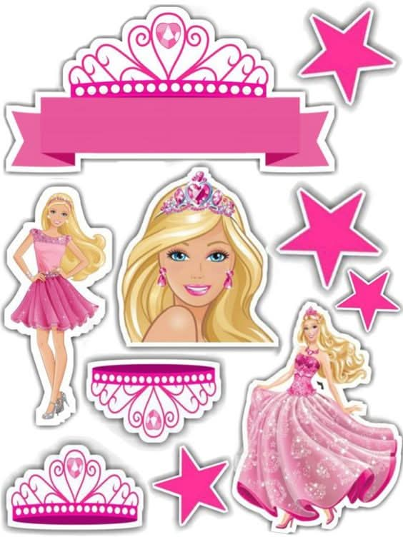 Imagine comestibila, vafa sau icing, format A4, Barbie - Nati Shop