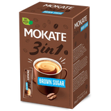 MOKATE 3in1 Brown Sugar Cafea Instant Plic 24x17g