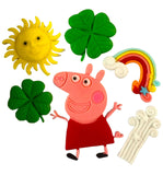 Set 6 decoratiuni comestibile din zahar, Peppa pig - Nati Shop